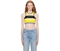 Black & Yellow Racerback Bikini Top