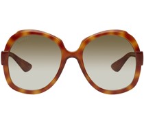 Tortoiseshell Round Frame Sunglasses