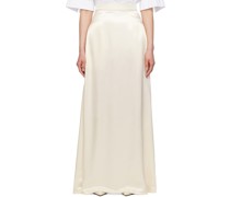 White A-Line Maxi Skirt