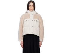 Beige Paneled Jacket