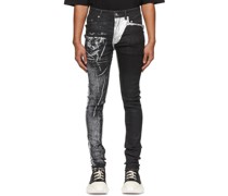 Black Denim Collage Tyrone Jeans