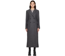 Gray Double-Breasted Coat