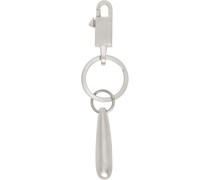 Silver Teardrop Keychain