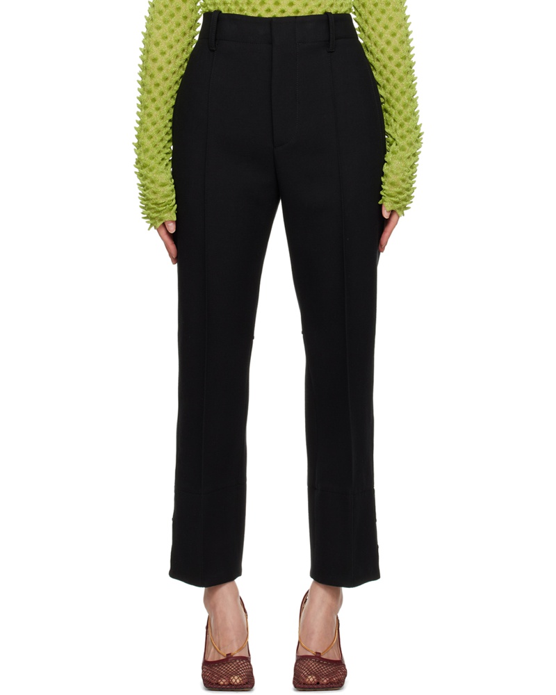 Bottega Veneta Damen Black Slim Leg Trousers