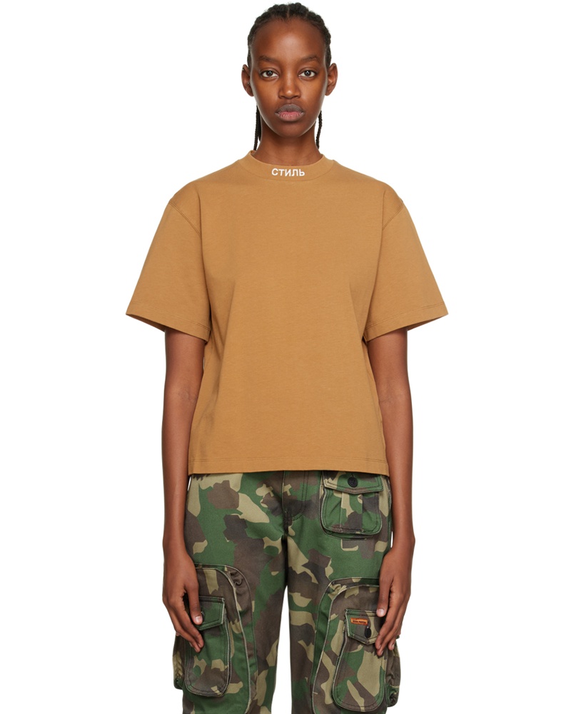 Heron Preston Damen Brown Style T-Shirt