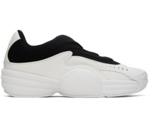 White & Black AW Hoop Slip-On Sneakers