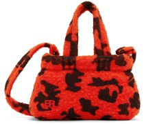 Orange Mini Puffer Bag