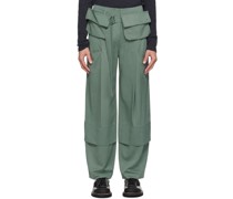 Green Belted Cargo Pants