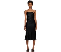 Black Crush Bias Midi Dress