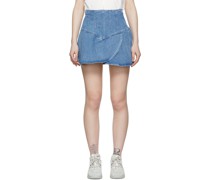 Blue Dimenia Mini Skirt