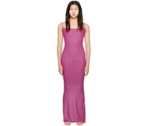 Pink Soft Lounge Shimmer Maxi Dress
