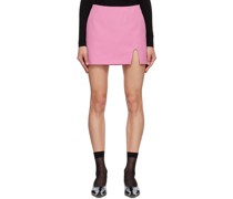 SSENE Exclusive Pink Slit-Cut Miniskirt