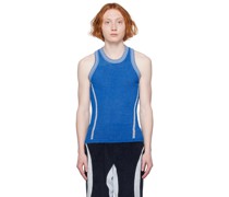 Blue Drop Stitch Tank Top