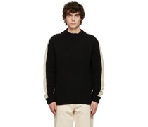 Black & White Bluto Lambswool Knitted Sweater