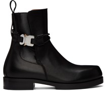 Black Low Buckle Boots