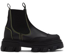 Black Low Chelsea Boots