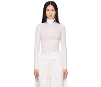White Sheer Turtleneck