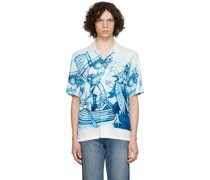 White & Blue Odysseus Shirt
