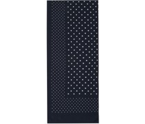 Navy Polka Dot Scarf