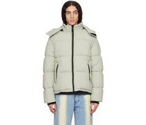 Green Hooded Puffer Jacket