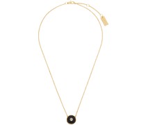 Black & Gold 'The Medallion Pendant' Necklace