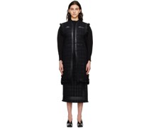 Black Crafted Minidress