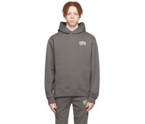 Gray Small Arch Logo Hoodie