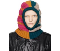 Pink & Orange Striped Balaclava