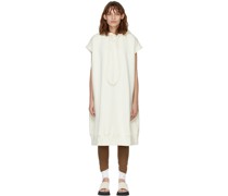 Off-White Sleeveless Hooded Dress
