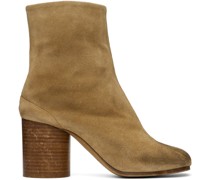 Beige Tabi Ankle Boots