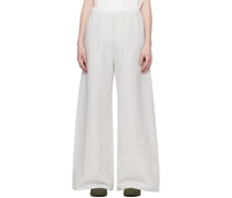 Gray Pistis Casual Trousers