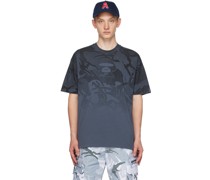 Navy Print T-Shirt