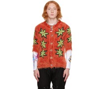 Red Flore Cardigan