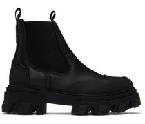 Black Low Chelsea Boots