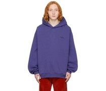 Blue Brushed Hoodie