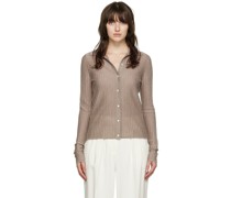 Taupe Button Down Cardigan