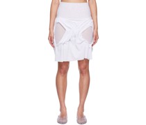 SSENSE Exclusive White Wetlook Miniskirt