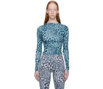 SSENSE Exclusive Blue Body Shop Long Sleeve T-Shirt