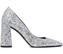SSENSE Exclusive Silver Glitter Heels
