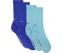 Two-Pack Blue Socks