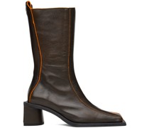 Brown & Orange Bara Boots