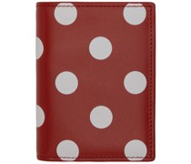 Red & White Dots Leather Wallet