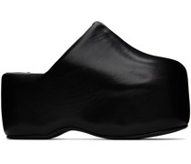 Black Platform Bubble Clogs
