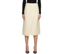 Off-White Wrap Midi Skirt