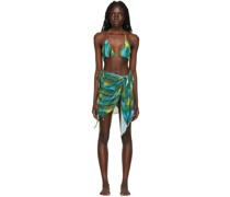 SSENSE Exclusive Green String Bikini