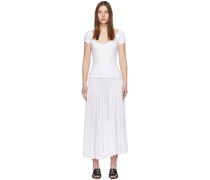 Off-White Sculpted Godet Dress