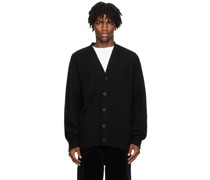 Black Shaggy Bear Cardigan