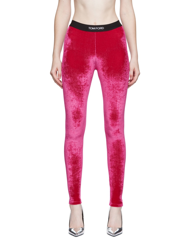Tom Ford Damen Pink Stretch Leggings