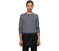 Gray Ruched Sweater
