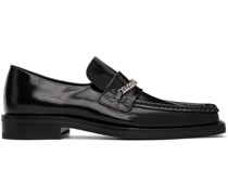 Black Square Toe Loafers